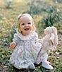 Edgehill Collection x Kristin Ellen Hockman Baby Girls 3-24 Months Edie Ruffle Collar Long Sleeve Sunflower Dress, Color:Blue - Image 5