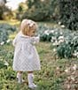Edgehill Collection x Kristin Ellen Hockman Baby Girls 3-24 Months Edie Ruffle Collar Long Sleeve Sunflower Dress, Color:Blue - Image 6