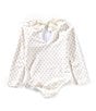 Edgehill Collection x Kristin Ellen Hockman Baby Girls 3-24 Months Greta Yellow Floral One-Piece Swimsuit, Color:Ivory - Image 2