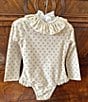 Edgehill Collection x Kristin Ellen Hockman Baby Girls 3-24 Months Greta Yellow Floral One-Piece Swimsuit, Color:Ivory - Image 3