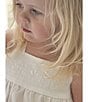 Edgehill Collection x Kristin Ellen Hockman Little Girls 2T-6X Elin Embroidered Pant Set, Color:Blue/White - Image 5
