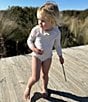 Edgehill Collection x Kristin Ellen Hockman Little Girls 2T-6X Greta Yellow Floral One-Piece Swimsuit, Color:Ivory - Image 3