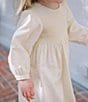 Edgehill Collection x Kristin Ellen Hockman Little Girls 2T-6X Margaret Long Sleeve Smocked Dress, Color:Yellow - Image 4