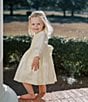 Edgehill Collection x Kristin Ellen Hockman Little Girls 2T-6X Margaret Long Sleeve Smocked Dress, Color:Yellow - Image 5