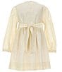 Edgehill Collection x Kristin Ellen Hockman Little Girls 2T-6X Margaret Long Sleeve Smocked Dress, Color:Yellow - Image 2