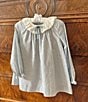 Edgehill Collection x Kristin Ellen Hockman Little Girls Selma Long Sleeve Dress, Color:Blue - Image 6