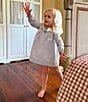 Edgehill Collection x Kristin Ellen Hockman Little Girls Selma Long Sleeve Dress, Color:Blue - Image 3