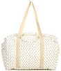 Edgehill Collection x Kristin Ellen Hockman Lottie Yellow Floral Weekender Bag, Color:Yellow - Image 2