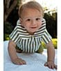 Edgehill Collection x Megan Karp Baby Boys Jack Stripe Peter Pan Collar Top & Shorts Set - Image 4