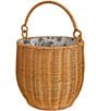 Edgehill Collection x Megan Karp Wicker Floral Printed Lined Basket - Image 2