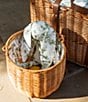 Edgehill Collection x Megan Karp Wicker Floral Printed Lined Basket - Image 3