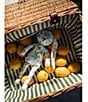 Edgehill Collection x Megan Karp Wicker Stripe Lined Keepsake Trunk - Image 5