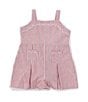 Color:Red - Image 1 - x The Broke Brooke Baby Girls 12-24 Months Emerson Woven Stripe Romper