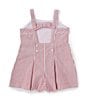Color:Red - Image 2 - x The Broke Brooke Baby Girls 12-24 Months Emerson Woven Stripe Romper