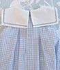 Color:Blue - Image 6 - x The Broke Brooke Baby Girls 3-24 Months Annabelle Woven Gingham Sailor Dress