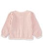 Color:Pink - Image 2 - x The Broke Brooke Baby Girls 3-24 Months Grace Seed Stich Sweater Cardigan