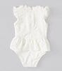 Color:Ivory - Image 2 - x The Broke Brooke Baby Girls Newborn-24 Months Elle Eyelet One Piece Swimsuit