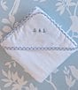 Color:Blue/White - Image 2 - x The Broke Brooke Callahan Embroidered Boat Hooded Towel