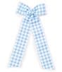 Color:Blue/White - Image 1 - x The Broke Brooke Girls Gingham Hair Bow