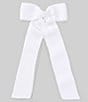 Color:White - Image 1 - x The Broke Brooke Girls Moonstitch Hair Bow