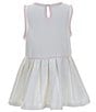 Color:White - Image 2 - x The Broke Brooke Little Girls 2T-6X Mignonne Bow Detail Pleated Tennis Dress