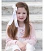Color:White - Image 5 - x The Broke Brooke Little Girls 2T-6X Mignonne Bow Detail Pleated Tennis Dress