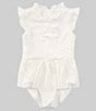 Color:Ivory - Image 1 - x The Broke Brooke Little Girls 2T-6X Elle Eyelet One Piece Swimsuit
