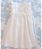 Color:White - Image 3 - x The Broke Brooke Little Girls 2T-6X Goldie Interchangeable Tab Yoke Dress