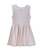 Color:Pink - Image 3 - x The Broke Brooke Little Girls 2T-6X Lillian Gingham Print Pleated Tennis Dress