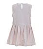 Color:Pink - Image 4 - x The Broke Brooke Little Girls 2T-6X Lillian Gingham Print Pleated Tennis Dress