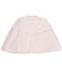 Color:Pink - Image 2 - x The Broke Brooke Little Girls 2T-6X Charlotte Woven Spring Cape
