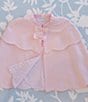 Color:Pink - Image 3 - x The Broke Brooke Little Girls 2T-6X Charlotte Woven Spring Cape