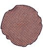 Edward Armah Muted Paisley Reversible Silk Pocket Circle, Color:Navy - Image 2