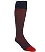 Edward Armah Over-The-Calf Solid Dress Socks, Color:Steel Blue - Image 1