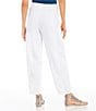 Color:White - Image 2 - Ankle Pleated Lantern-Leg Pull-On Ankle Pant