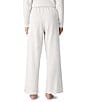 Eileen Fisher Brushed Terry Elastic Waist Straight Side Vent Pants, Color:Sea Salt - Image 2