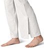 Eileen Fisher Brushed Terry Elastic Waist Straight Side Vent Pants, Color:Sea Salt - Image 3