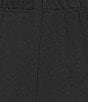 Eileen Fisher Brushed Terry Elastic Waist Straight Side Vent Pants, Color:Black - Image 6