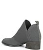 Color:Graphite - Image 3 - Clever Block Heel Stretch Knit Sock Booties