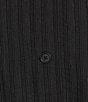 Eileen Fisher Cotton-Blend Stripe Stitch Stand Collar Long Sleeve Elastic Hem Button-Front Jacket - Image 4