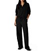 Eileen Fisher Cozy Brushed Terry Hug Straight Pull-On Pants - Image 3