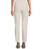 Eileen Fisher Washable Stretch Crepe Slim Leg Ankle Pants, Color:Bone - Image 2