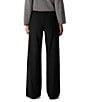 Eileen Fisher Crepe High-Waist Wide Leg Pants, Color:Black - Image 2