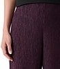 Eileen Fisher Crinkle Texture Wide Leg Ankle Pants, Color:Blackberry - Image 3