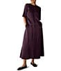 Eileen Fisher Crinkled Textured Satin A-Line Skirt - Image 3