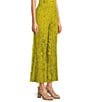 Eileen Fisher Crushed Silk Elastic Waist Pull-On Ankle Coordinating Pants, Color:Golden Pear - Image 3