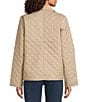 Eileen Fisher Eggshell Recycled Nylon Point Collar Long Sleeve Jacket, Color:Biscuit - Image 3
