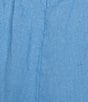 Eileen Fisher Elastic Organic Linen Waist Pleated Lantern Ankle Pants, Color:Azure - Image 4