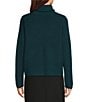 Eileen Fisher Extra Fine Merino Wool Turtleneck Long Sleeve Crop Sweater - Image 2