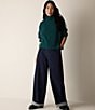 Eileen Fisher Extra Fine Merino Wool Turtleneck Long Sleeve Crop Sweater - Image 5